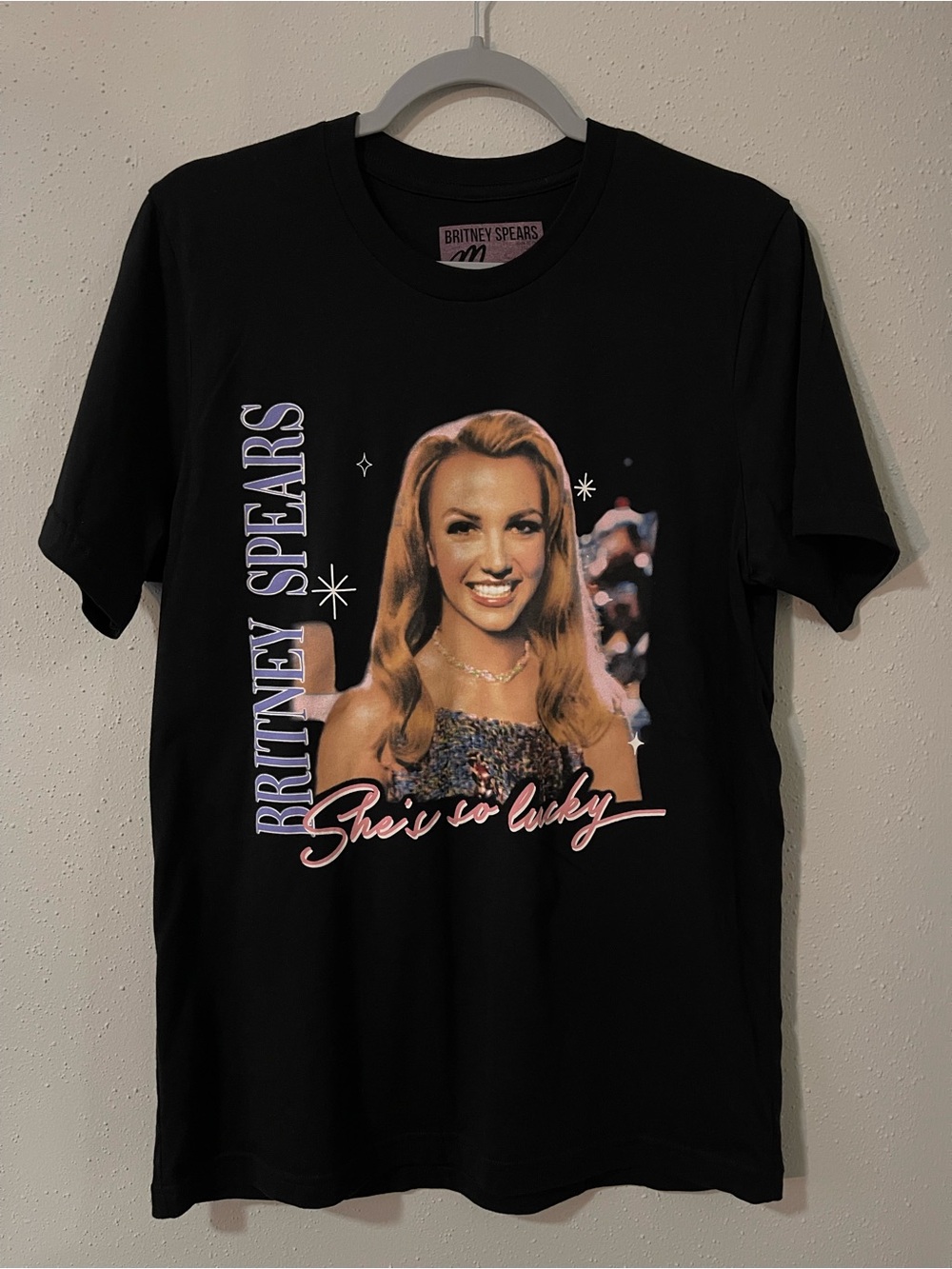 Britney Spears She’s So Lucky Black T-Shirt